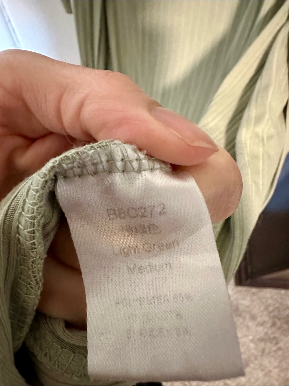 Amazon sage green Ribbed Long Open-Front Cardigan - Picture 2 of 3